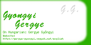 gyongyi gergye business card